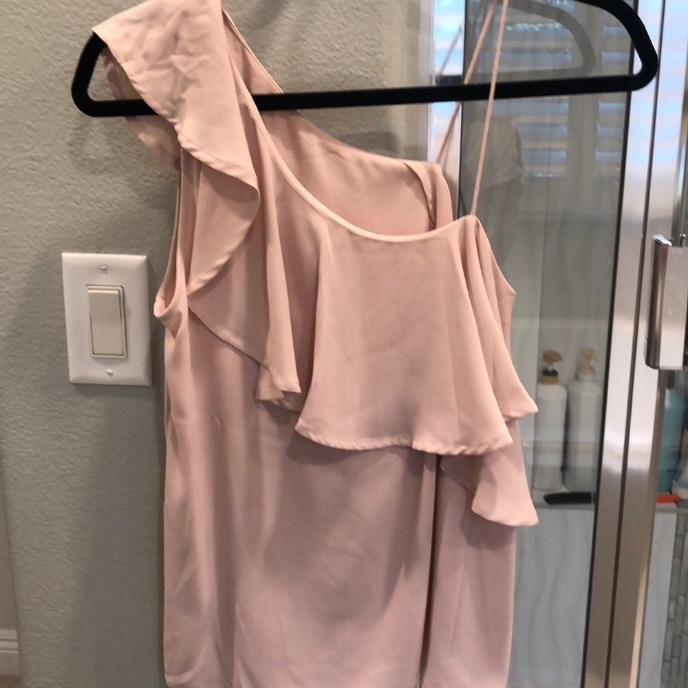 Women’s blush off shoulder top